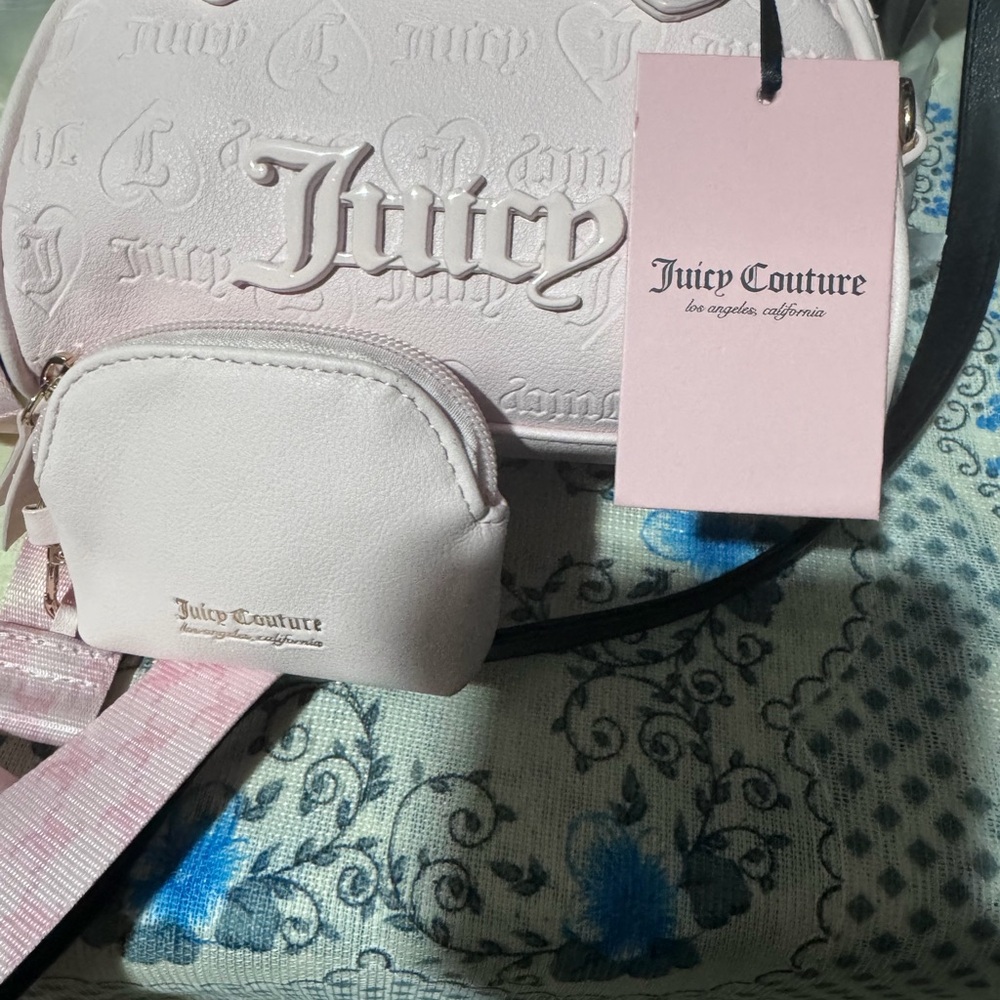 Juicy Couture Light Pink Crossbody Bag Set